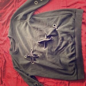 Black Ribbon Sweatshirt